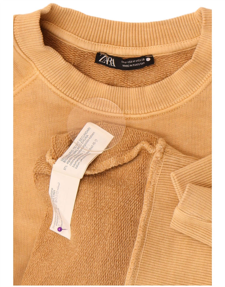 Женский свитер оверсайз Zara UK 14, средний бежевый, хлопок