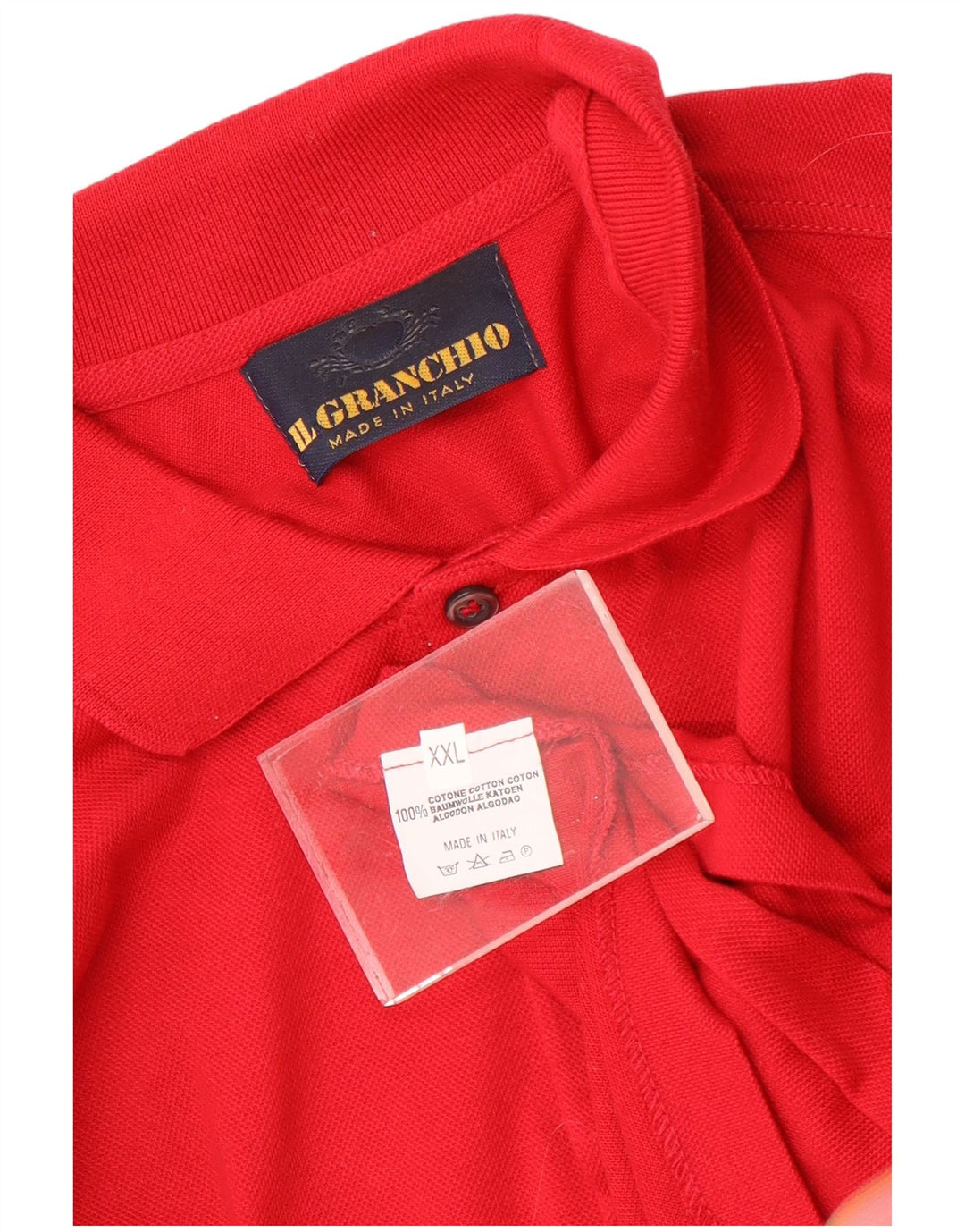 Мужская рубашка поло с длинным рукавом Il Granchio 2XL красная