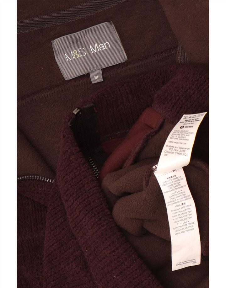 Мужская флисовая куртка Marks & Spencer UK 38 средний коричневый полиэстер