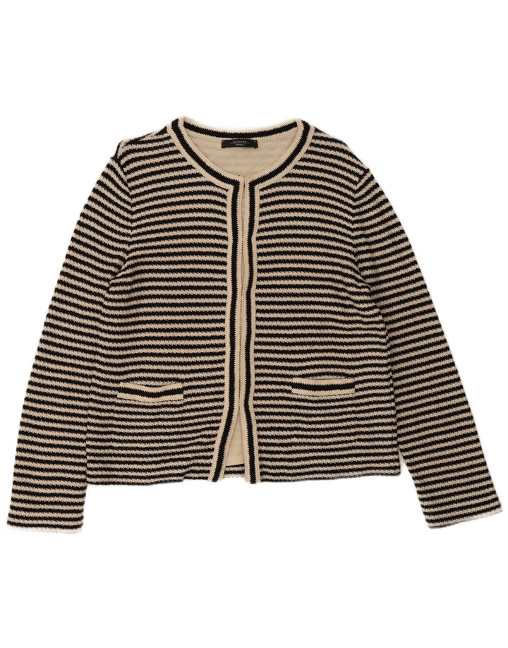 Женский кардиган Max Mara UK 14, средний, черный в полоску