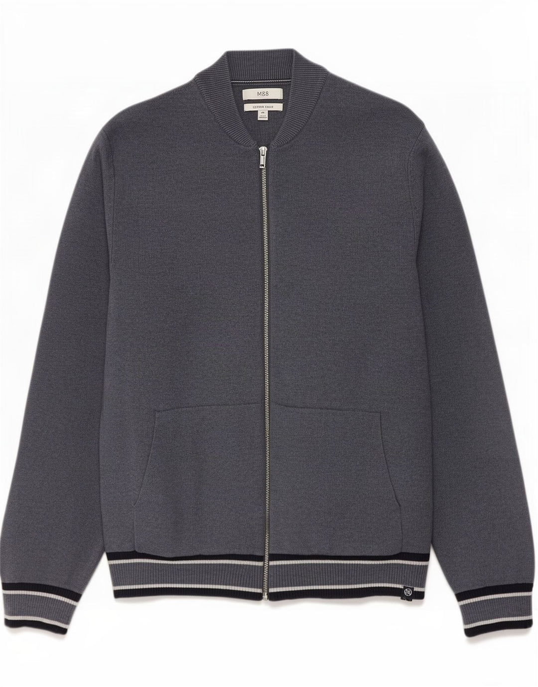 Мужской кардиган Marks & Spencer 2XL из полиэстера в синюю полоску