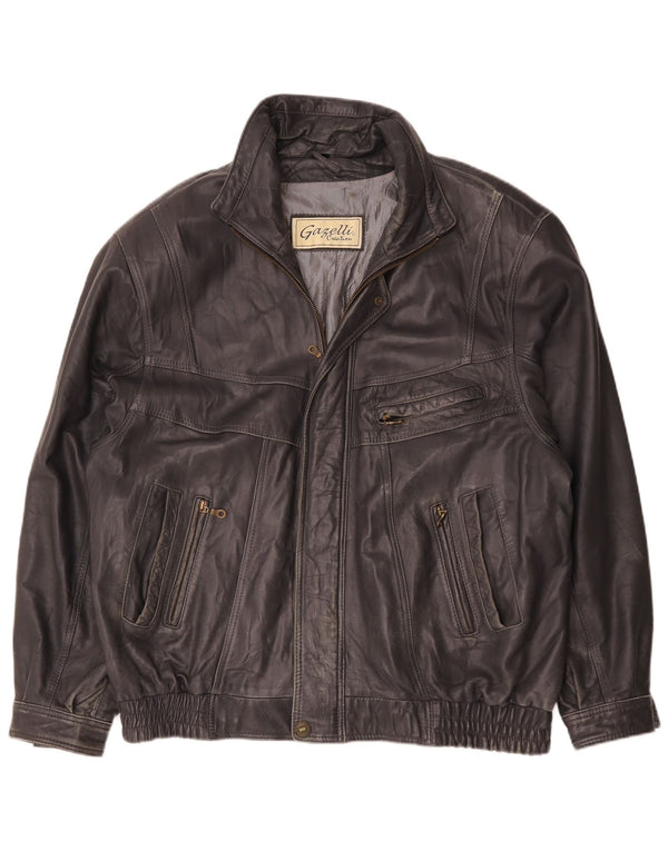 Куртка мужская кожаная Gazelli UK 44 2XL черная