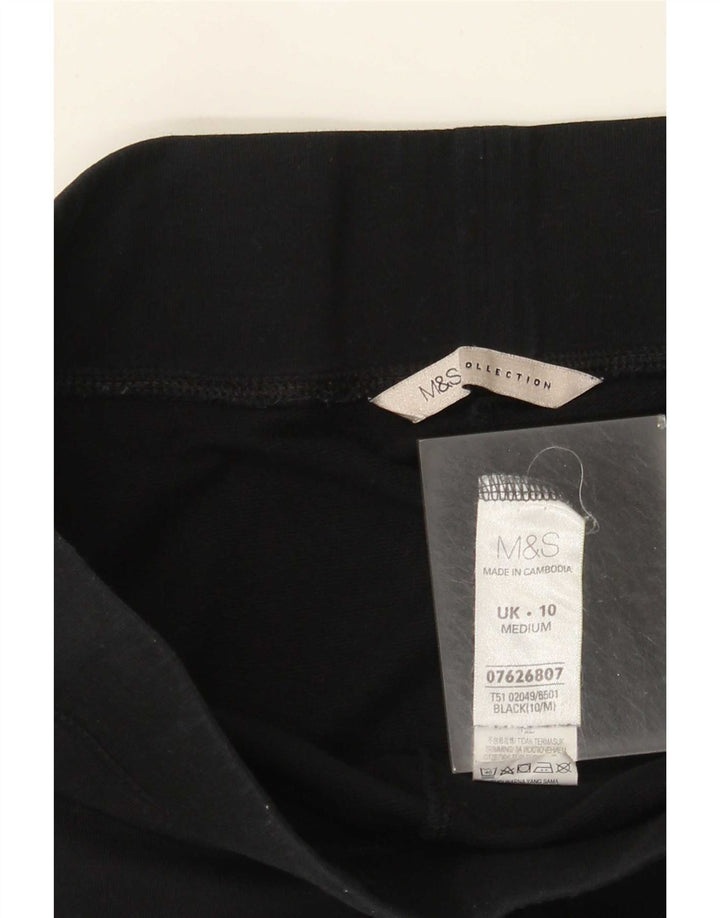 Женские спортивные брюки Marks & Spencer UK 10, маленькие, черные, хлопковые