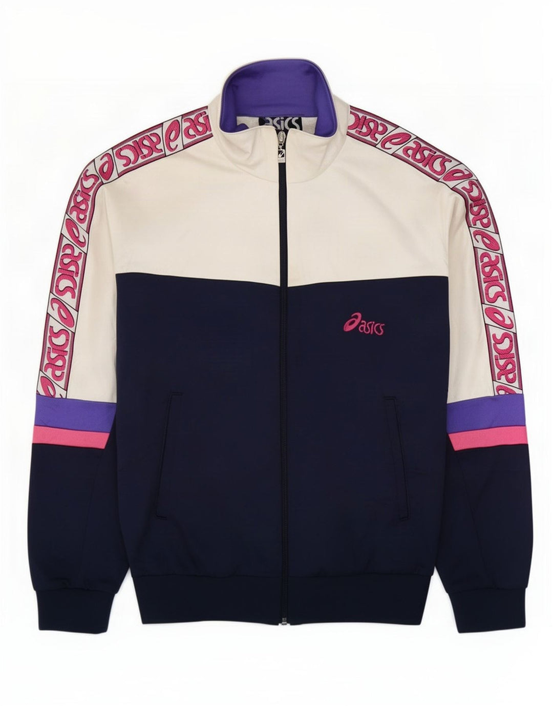 Мужской спортивный костюм Asics Graphic Top Jacket IT 48 Medium Navy Blue Colorblock