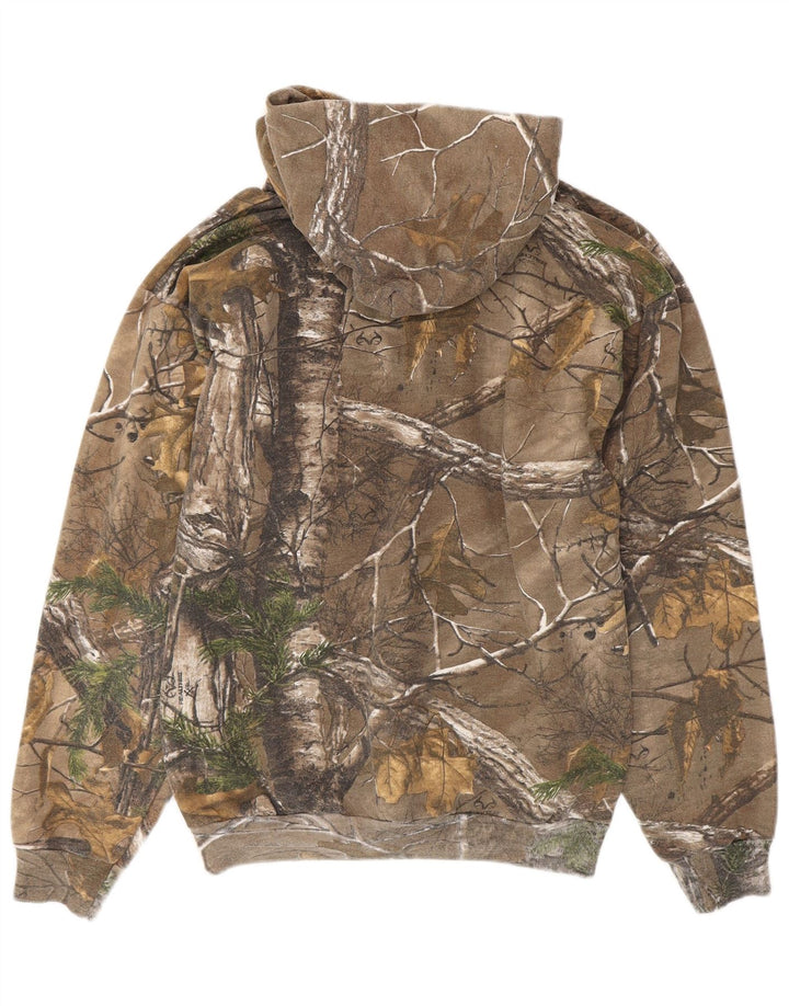 Мужской джемпер с капюшоном Russell Athletic, камуфляжный хлопковый цвет среднего цвета хаки