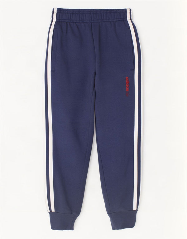Спортивный костюм Adidas для мальчиков, брюки для бега, 5–6 лет, темно-синий, хлопок