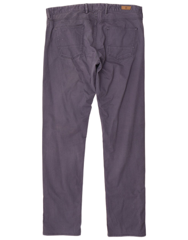 Брюки мужские повседневные MASSIMO DUTTI EU 44, большие W34 L33, темно-синие, в крапинку