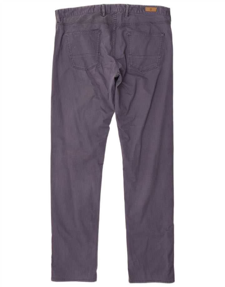 Брюки мужские повседневные MASSIMO DUTTI EU 44, большие W34 L33, темно-синие, в крапинку