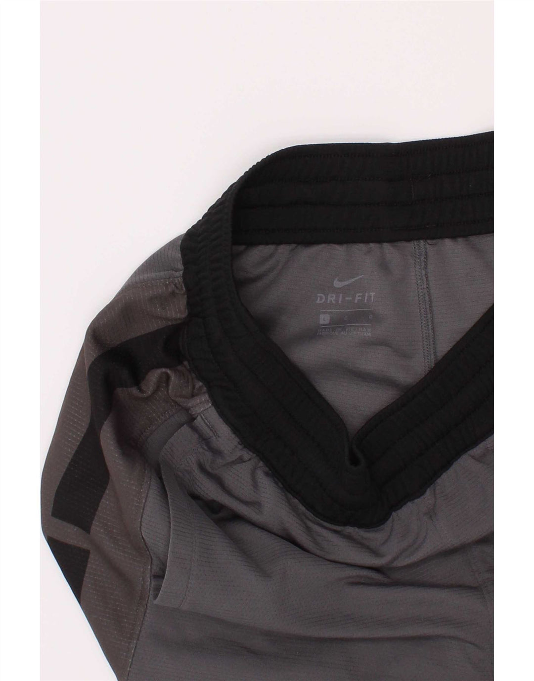 Спортивные шорты Nike Dri Fit с графическим рисунком для мальчиков, 12–13 лет, большой размер, серый полиэстер