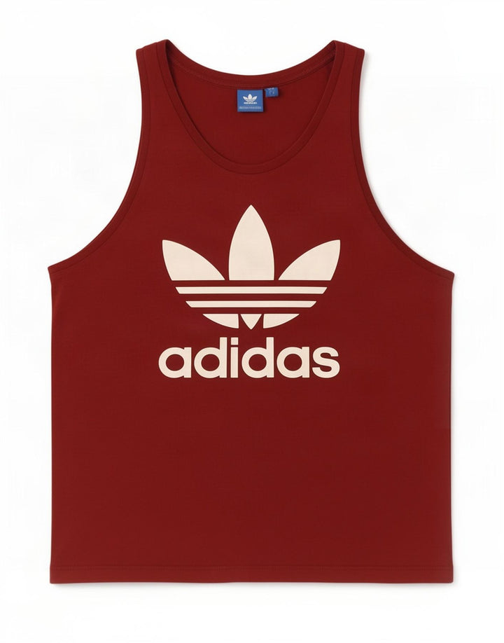 Мужской жилет Adidas с рисунком, большой темно-бордовый хлопок