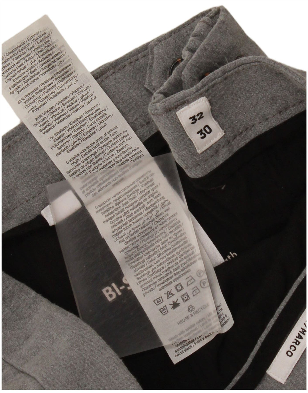 Мужские брюки-чиносы Jack & Jones Marco Slim Fit W32 L30 серые из полиэстера