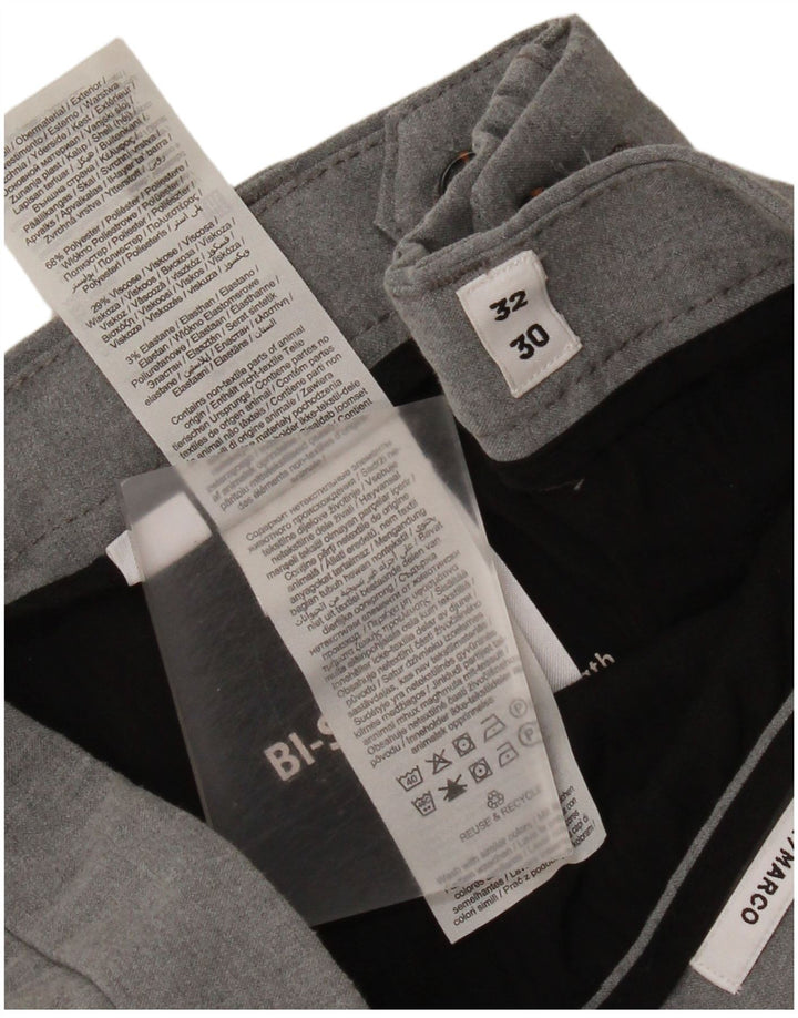 Мужские брюки-чиносы Jack & Jones Marco Slim Fit W32 L30 серые из полиэстера