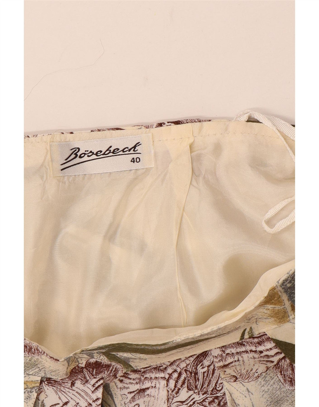 Винтажная женская плиссированная юбка EU 40 Medium W30 Разноцветный цветочный принт