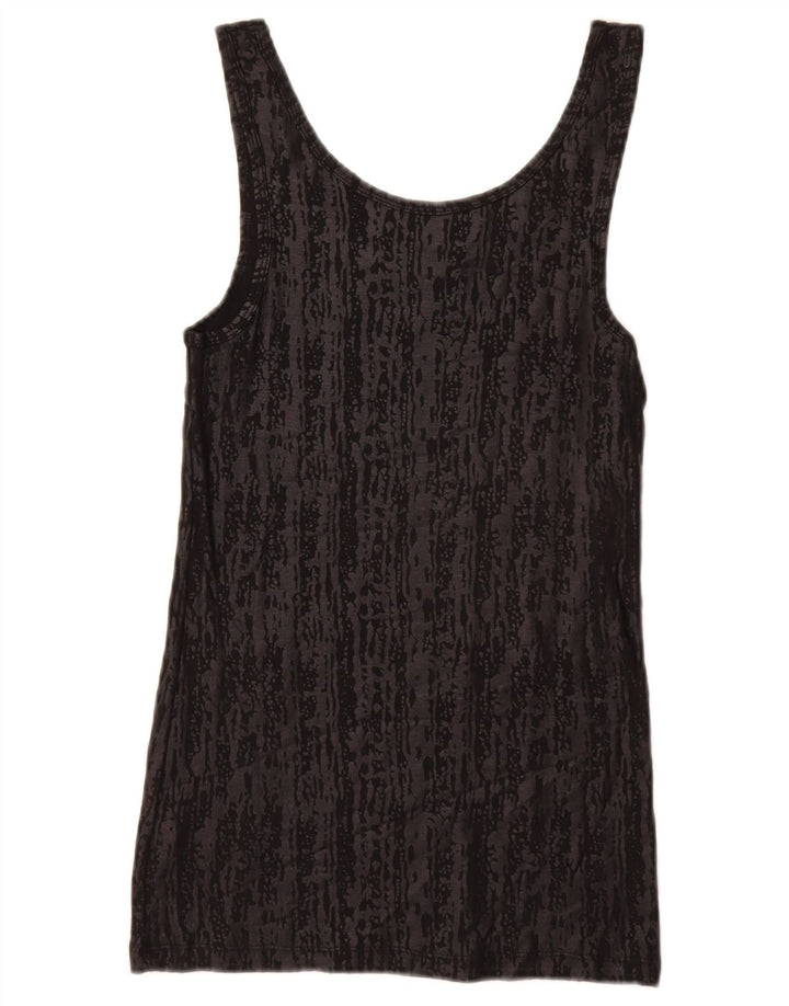 Женский жилет MOSSIMO UK 12, средний черный, хлопок с животным принтом