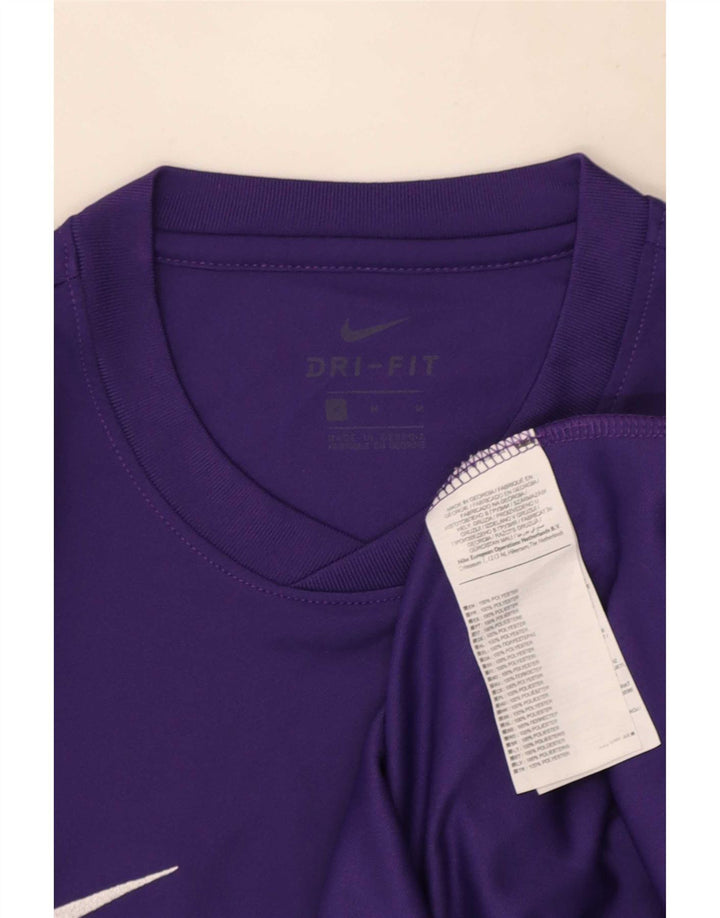 Мужская футболка Nike Dri Fit из полиэстера среднего фиолетового цвета