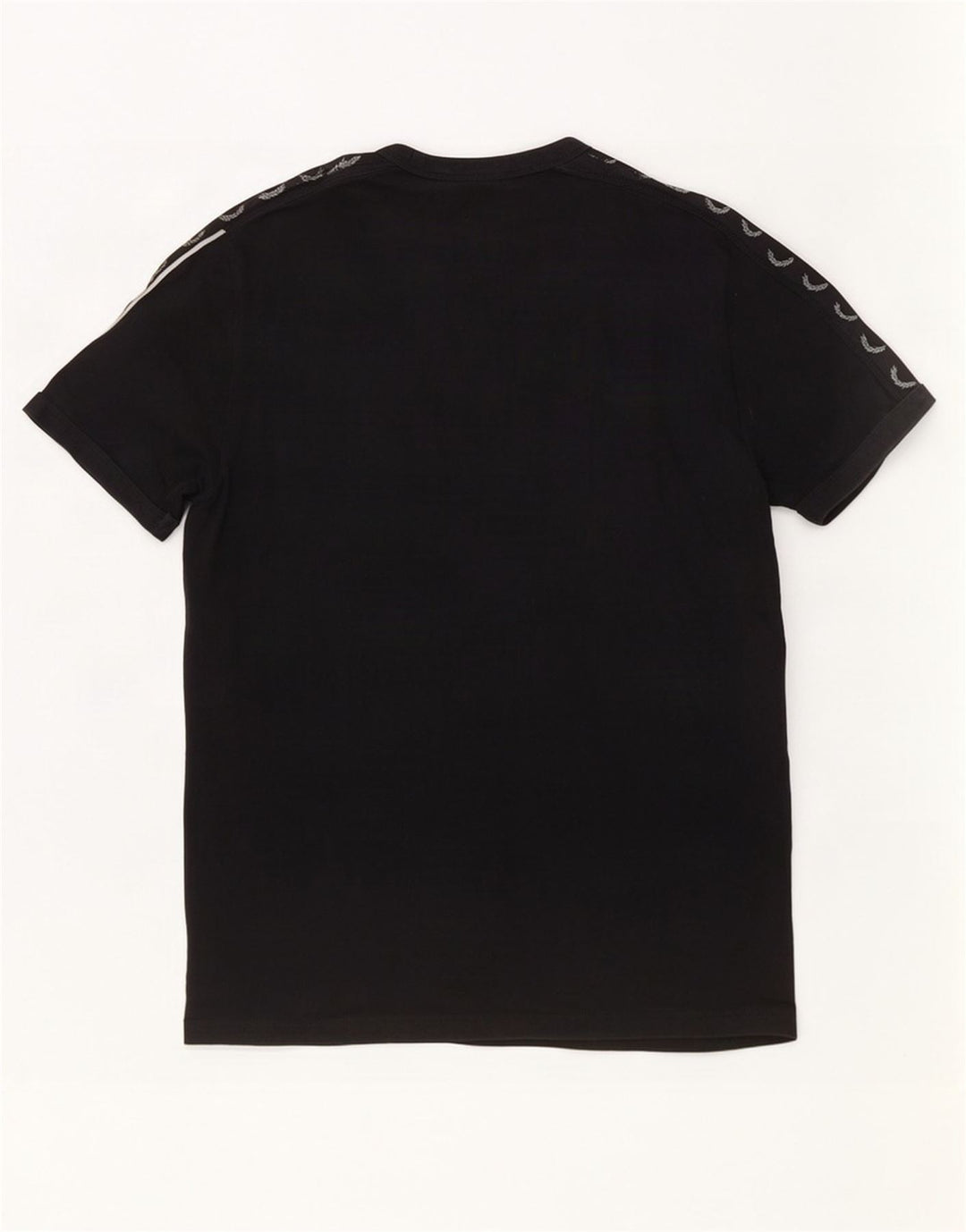Мужская футболка с рисунком Fred Perry, средний черный хлопок
