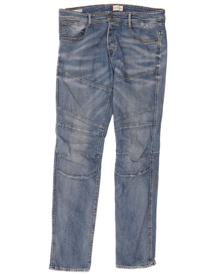 Мужские джинсы GLENN Slim W36 L34 Jack & Jones, синий хлопок
