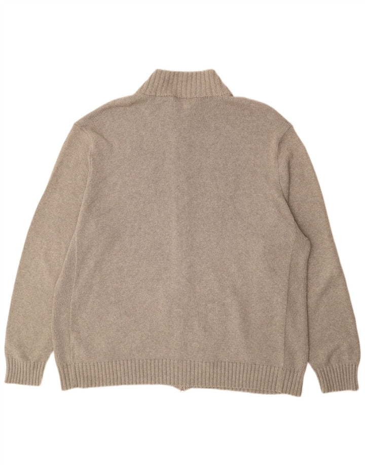 POLO RALPH LAUREN Мужской высокий кардиган-свитер 3XL Бежевый хлопок