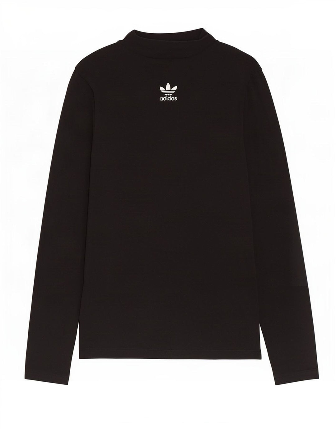 Женский топ Adidas с длинным рукавом UK 12, средний черный хлопок, черный
