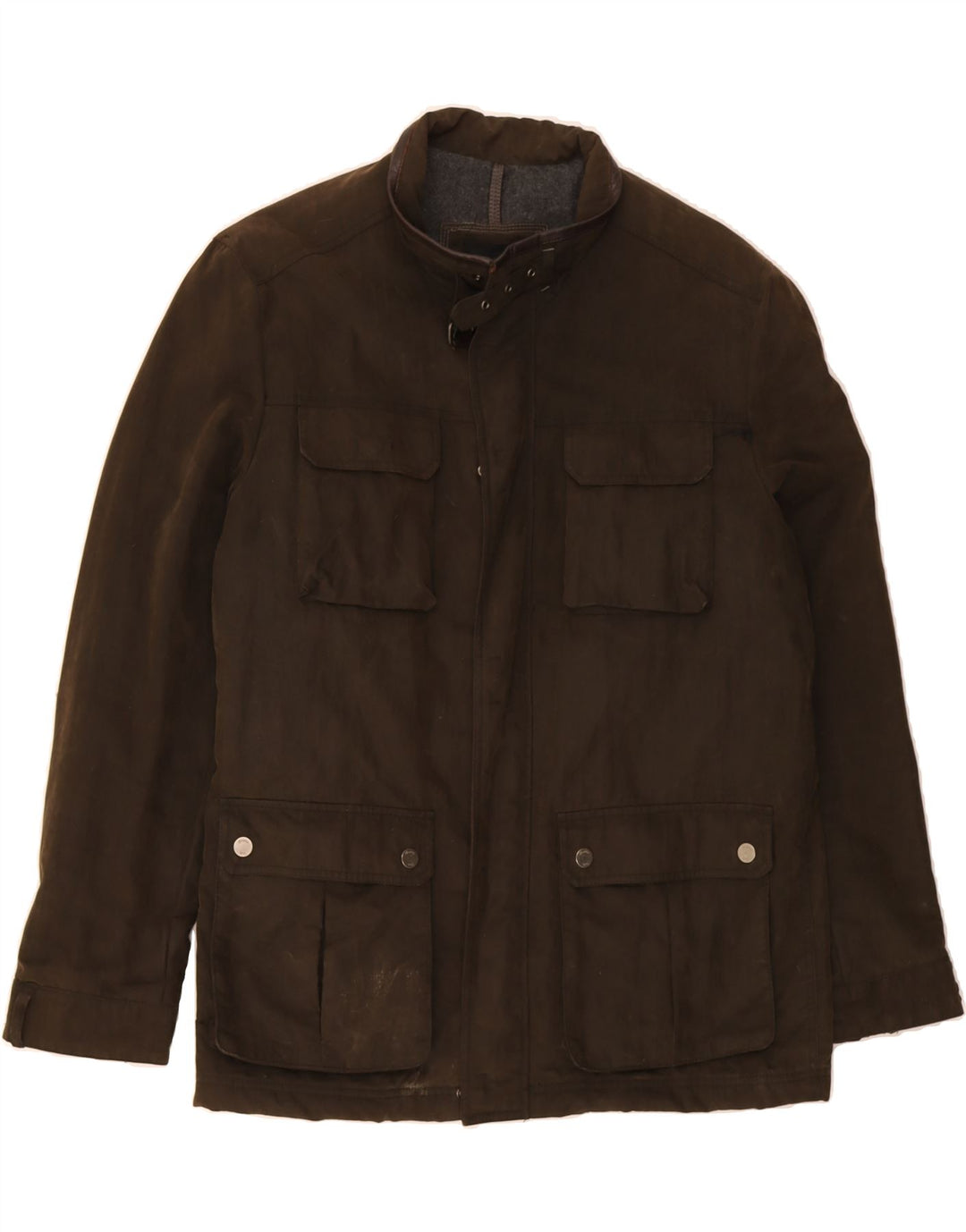 Мужская куртка MASSIMO DUTTI из вощеного хлопка UK 44 2XL Коричневый