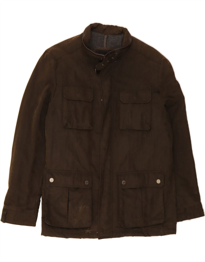 Мужская куртка MASSIMO DUTTI из вощеного хлопка UK 44 2XL Коричневый