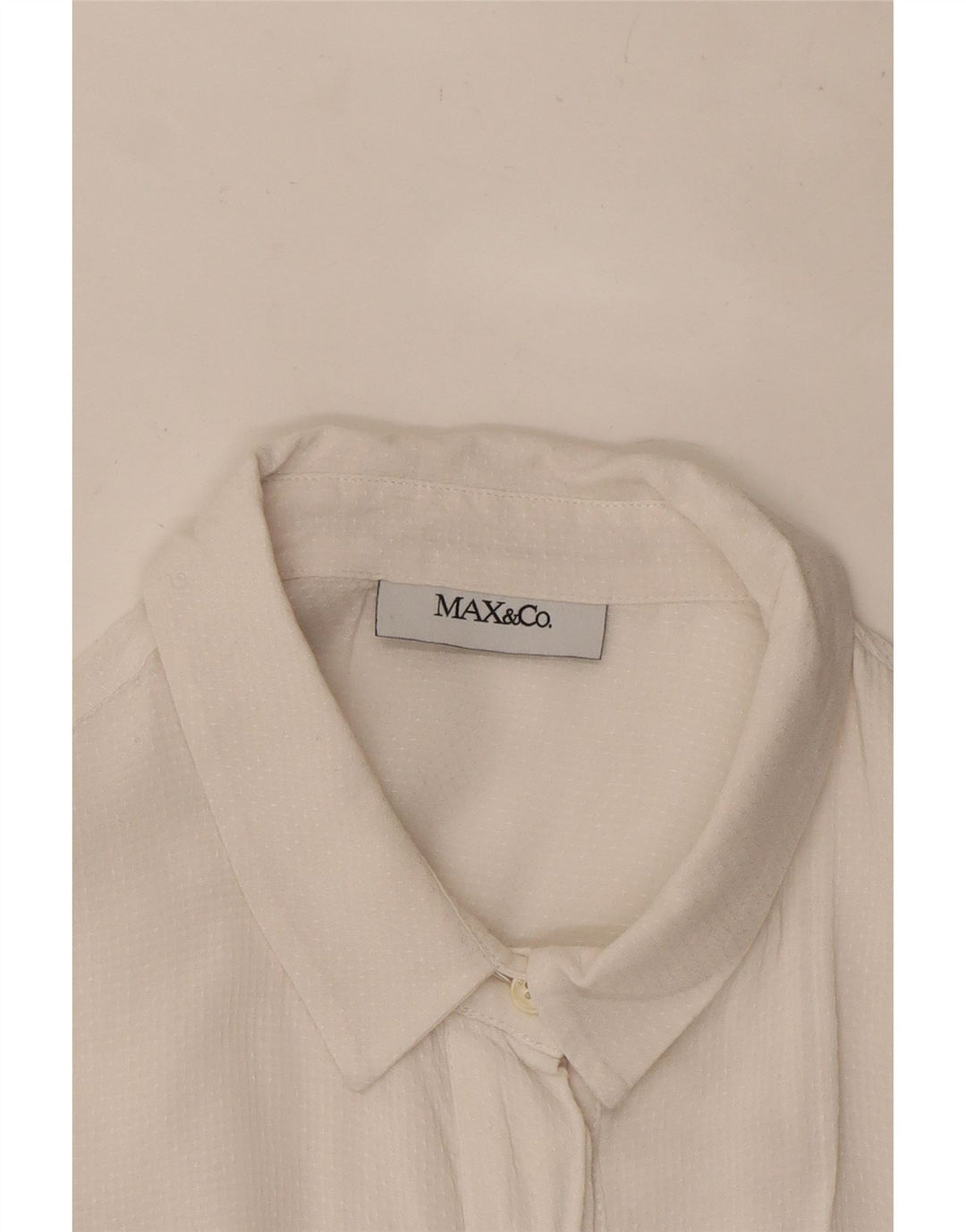 Женская укороченная рубашка Max & Co. UK 10, маленькая, белая в крапинку