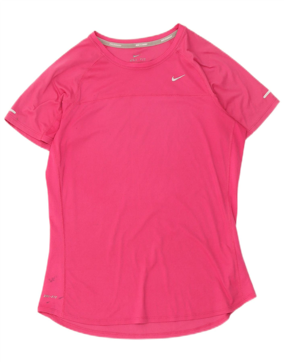 Женская футболка Nike Dri Fit Top UK 14, средний розовый полиэстер