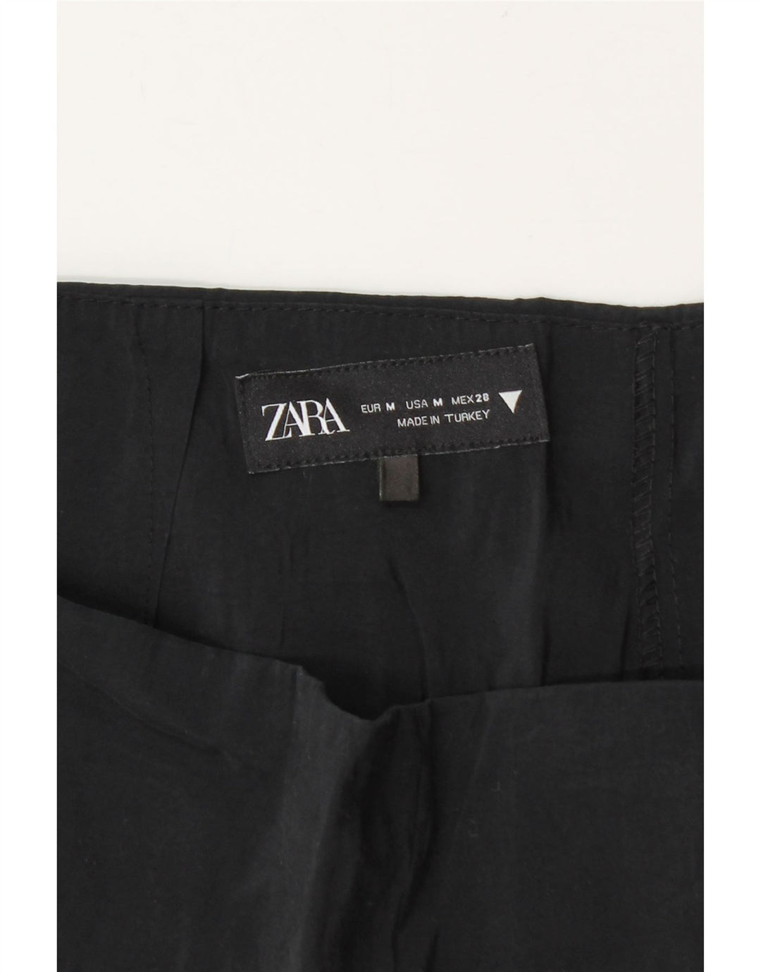 Женские мини-юбки ZARA UK 12, средние, черные