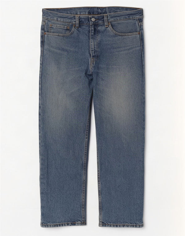 Мужские прямые джинсы Levi's 505 W36 L29 синие, хлопок