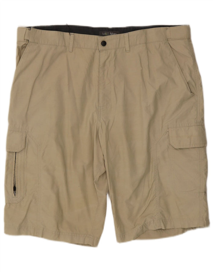 Мужские шорты карго Marks & Spencer W38 XL бежевые