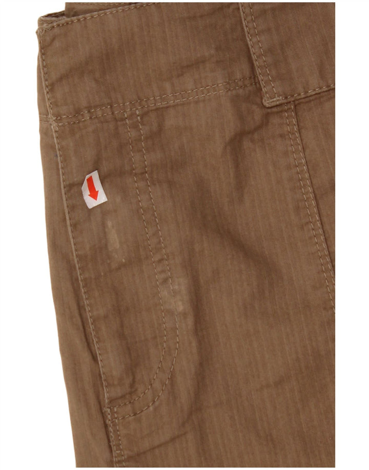 EDDIE BAUER Женская юбка-трапеция US 12, большая W32, коричневый хлопок