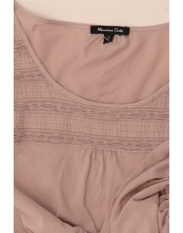 Женский топ Massimo Dutti с рукавом 3/4 UK 12, средний розовый