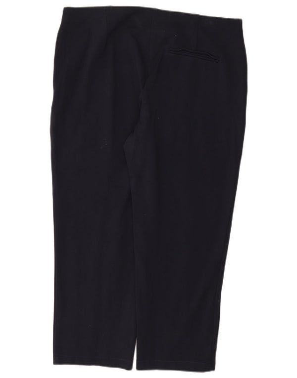 Женские прямые укороченные брюки Marks & Spencer UK 18 XL W38 L24 Темно-синие