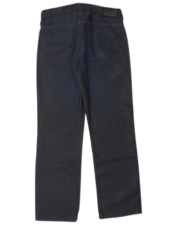 Lee Mens Knox scoop Прямые повседневные брюки W34 L32 Темно-синий хлопок