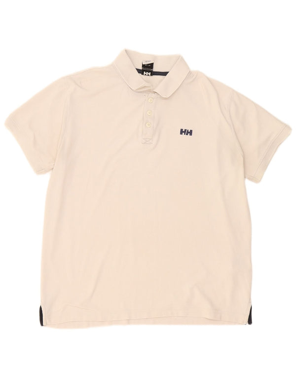 Мужская рубашка-поло Helly Hansen XL из белого полиэстера