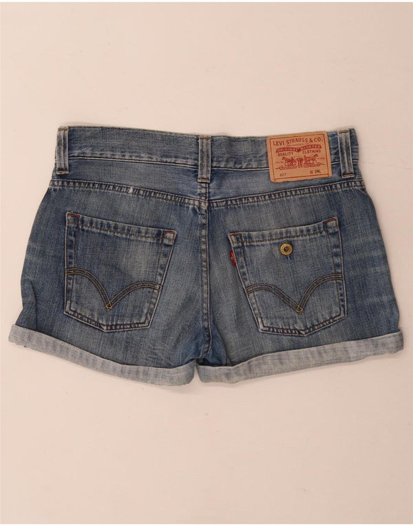 Женские джинсовые шорты Levi's 607 W29, средний синий, хлопок
