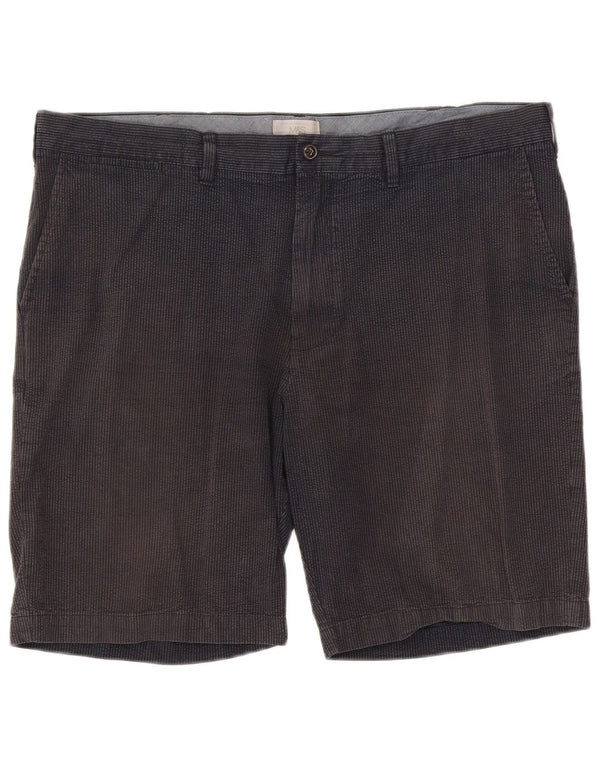 Мужские шорты-чиносы Marks & Spencer W42 2XL, темно-синие, хлопковые в полоску