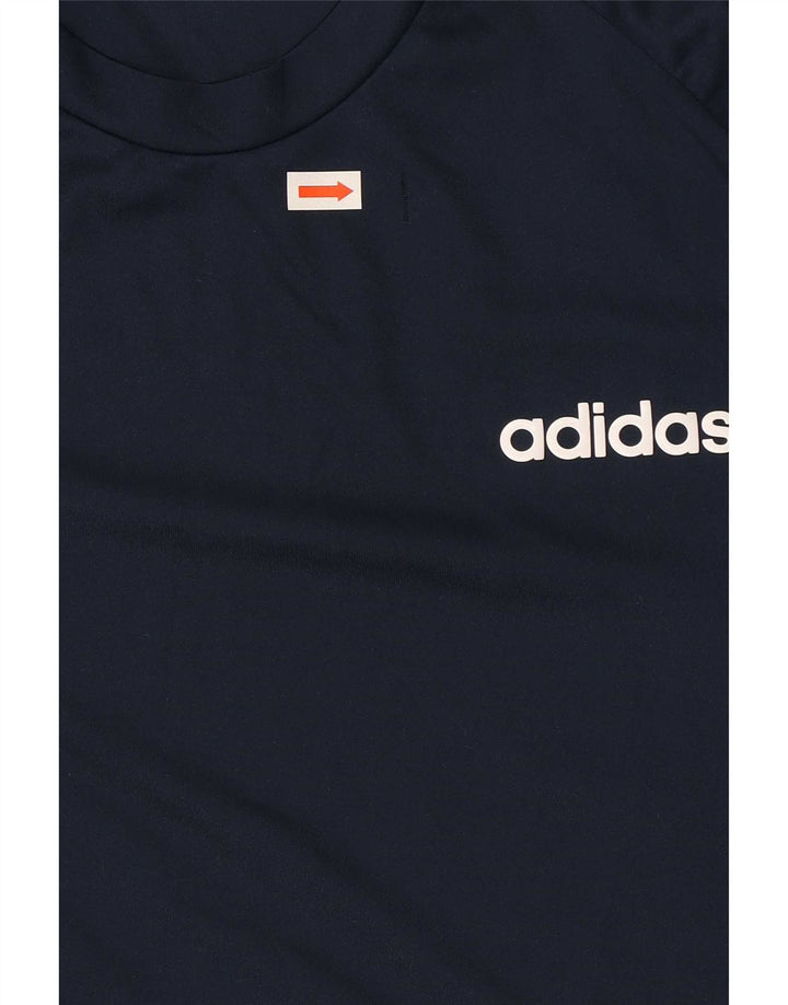 Мужская футболка Adidas Climalite, средний темно-синий, полиэстер