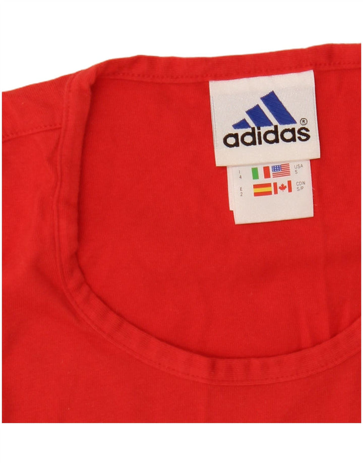 Мужской жилет Adidas Top UK 36/38, маленький красный хлопок