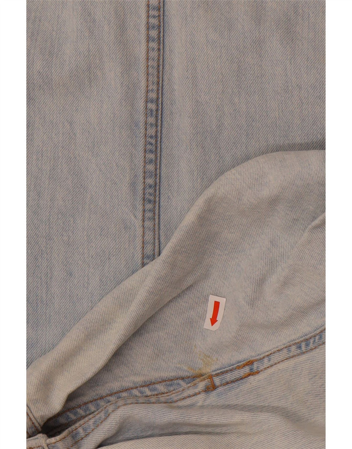 Женский джинсовый комбинезон оверсайз Zara UK 16, большой синий хлопок