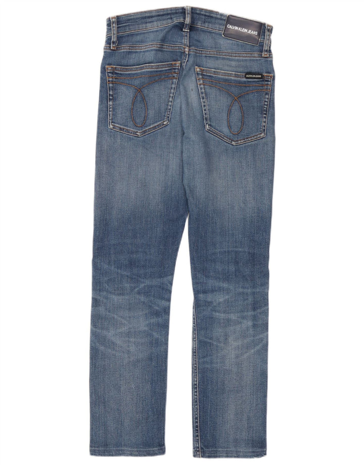 Мужские узкие джинсы Calvin Klein W28 L27, синий хлопок