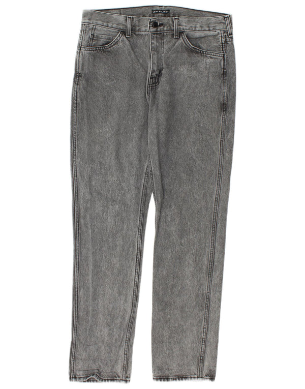 Мужские узкие джинсы Levi's W33 L32 Серые хлопковые