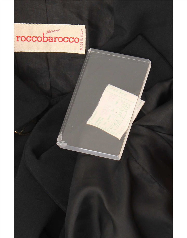Женский двубортный пиджак Roccobarocco UK 18 XL темно-синий