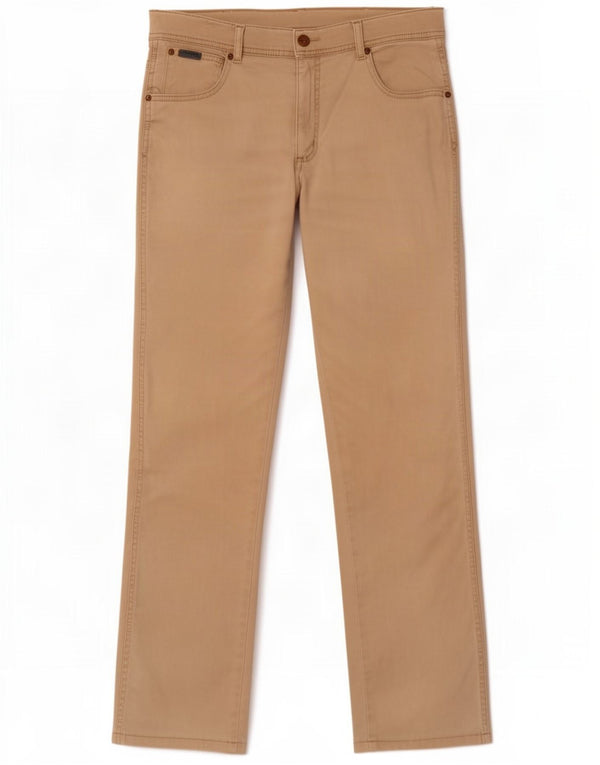Мужские прямые повседневные брюки Wrangler Texas Stretch W32 L31, бежевый хлопок