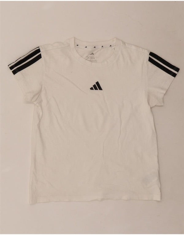 Футболка Adidas для мальчиков, топ 14-15 лет, размер XL, белый хлопок
