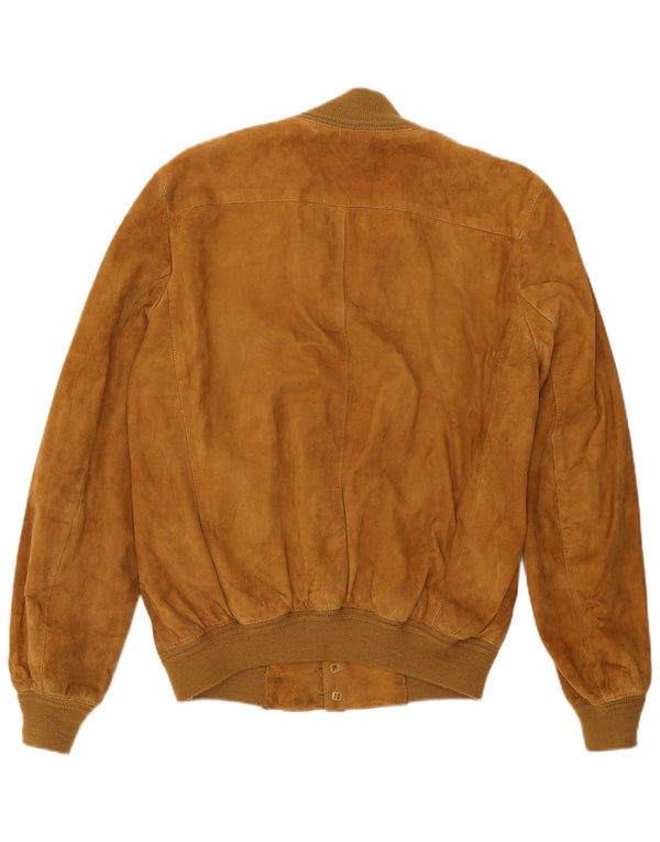 Винтажный мужской замшевый бомбер IT 50 Medium Beige Leather