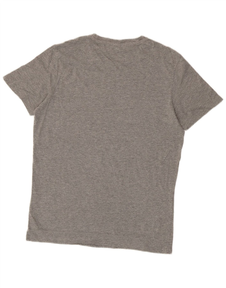 Мужская футболка Jack & Jones Core с рисунком, хлопковый топ среднего серого цвета