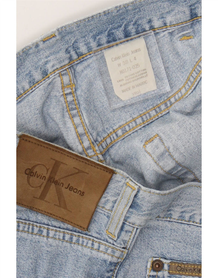 Мужские прямые джинсы Calvin Klein W38 L29, синий хлопок