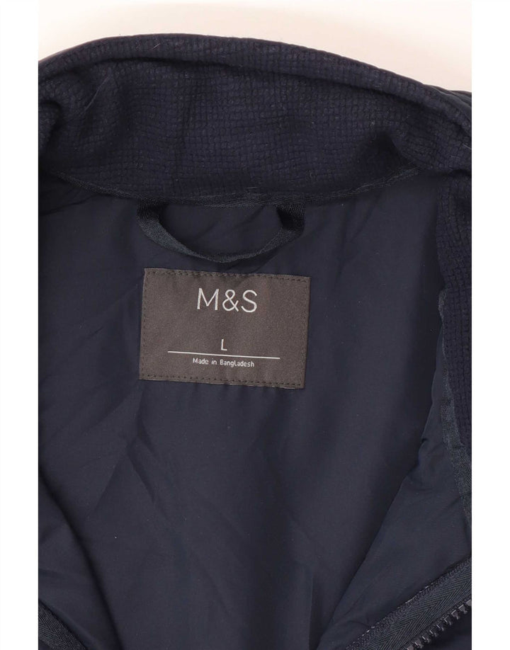Мужской спортивный костюм Marks & Spencer, большая темно-синяя куртка с цветными блоками