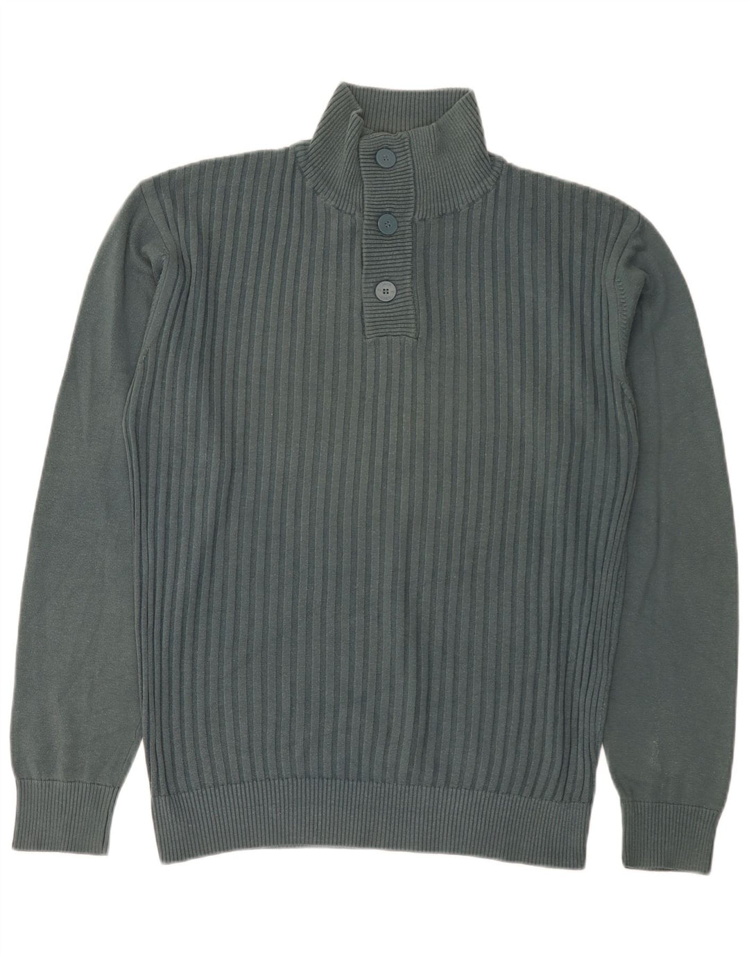Мужской джемпер с пуговицами Jack & Jones XL, зеленый хлопок